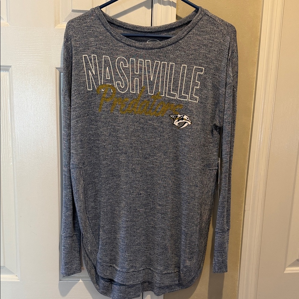 Nashville Predators Blue Long Sleeve Shirt